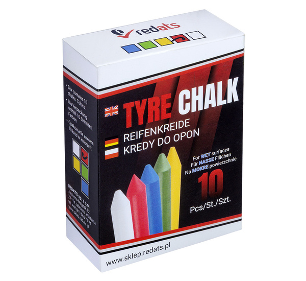 Tyre marking chalk - REDATS Premium red - 10 pcs.