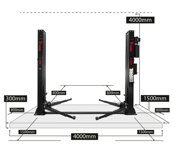 Two-post lift REDATS L-230