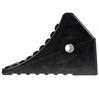 Rubber wheel chock 300x190x150mm for commercial vehicles
