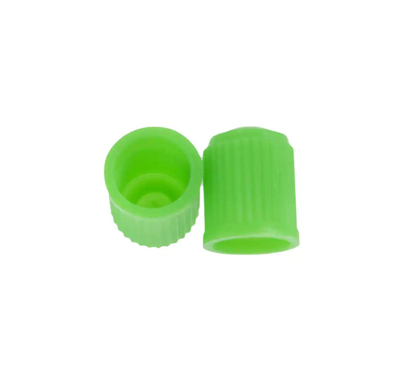 Valve caps - green - 100 pcs