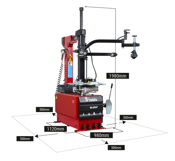 Automatic tyre changer REDATS M-250F-3D-2 with helper arm