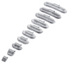 Clip-on lead (Pb) 25g weights for steel wheels Fivestars