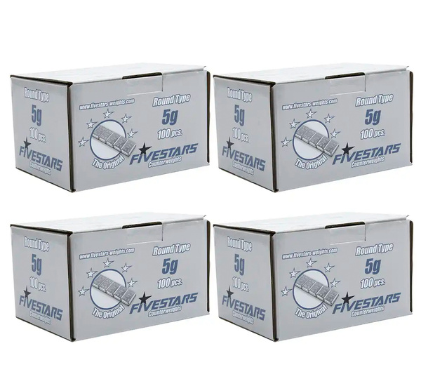 Adhesive weights Fivestars FE 5g ROUND - 400 pcs.