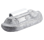 Clip-on lead (Pb) 25g weights for steel wheels Fivestars
