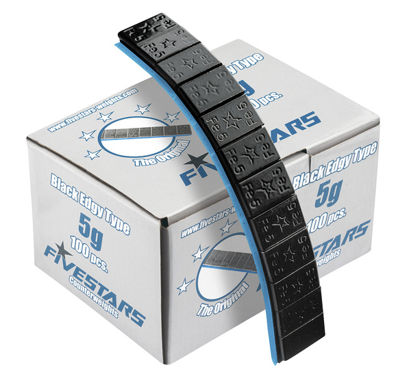 Adhesive weight Black FE Fivestars 5g EDGY - 1 box