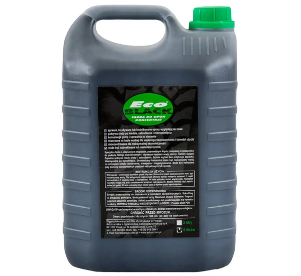 Black tyre paint ECO BLACK black concentrate 5L