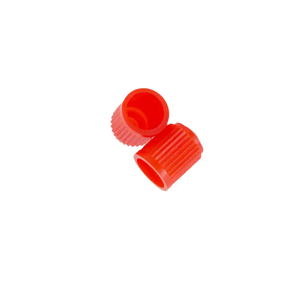 Valve caps - red - 100 pcs