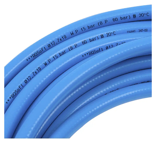 RQSoft Straight Pneumatic Polyurethane Hose 12.7 x 19mm - 15m