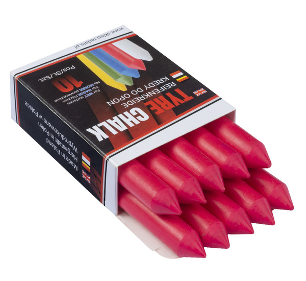 Tyre marking chalk - REDATS Premium red - 10 pcs.