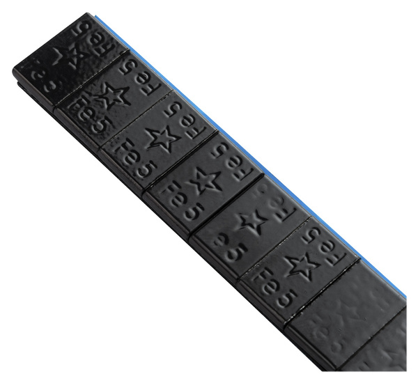 Fivestars adhesive weights - Edgy BLACK - 12x5g - 50 strips