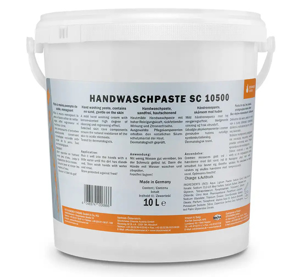 Hand washing paste -HANDWASCHPASTE 10 L