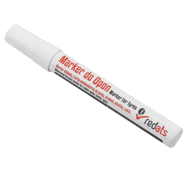 Oil marker for tires REDATS- white - 12 pcs