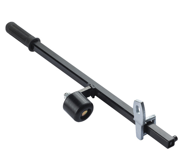 Helper assist arm for tyre changer - tyre lever with roller