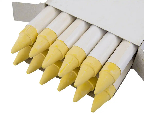 Marking chalk - yellow waxed REDATS - 12pcs