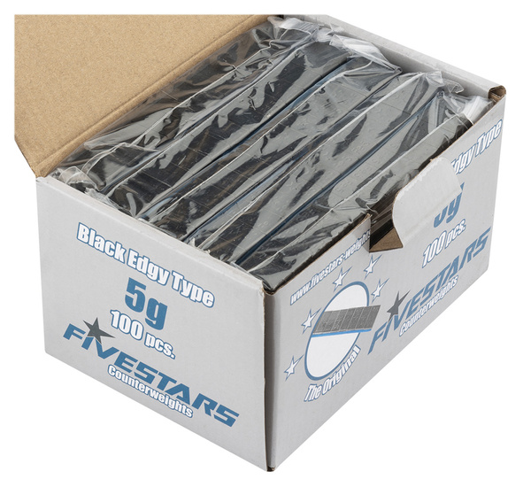 Adhesive weight Black FE Fivestars 5g EDGY - 1 box