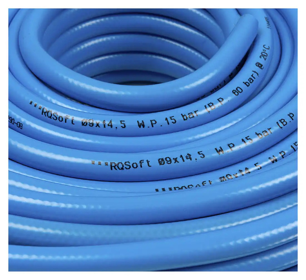 RQSoft Polyurethane Straight Pneumatic Hose  9.0 x 14.5mm - 50m