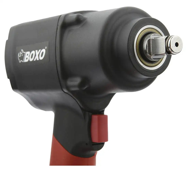 KIT Pneumatic Impact wrench for tyres BOXO 1356Nm Black&Red 1/2"" + 1/4"" plug connector