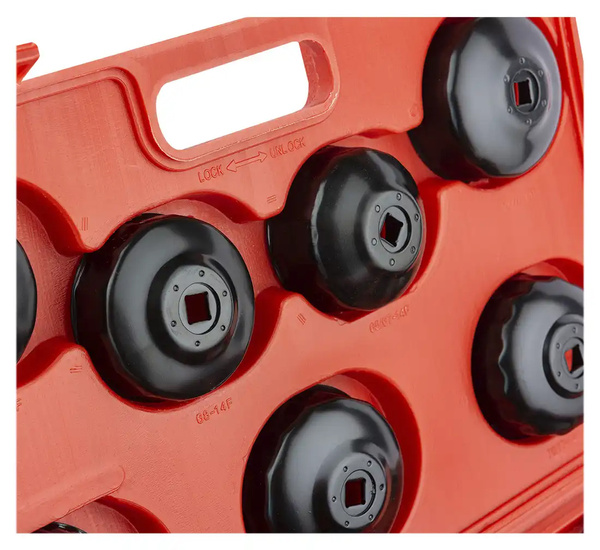 Oil filter wrenches 14 pieces case REDATS