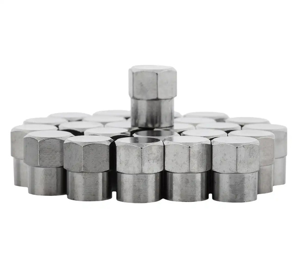 Valve caps, nickel-plated 25 pcs.