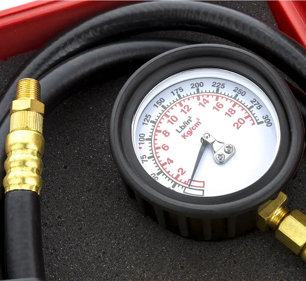 BOXO oil pressure tester, with pressure gauge