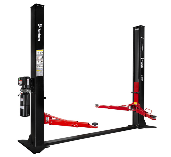 Semi-automatic two post lift 4,2T - REDATS L-205R with reinforcing base