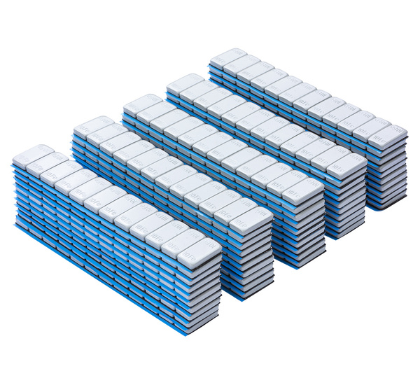 Coated FE Stick-on Weights with Wide Tape SUV 10g - 50 Strips REDATS