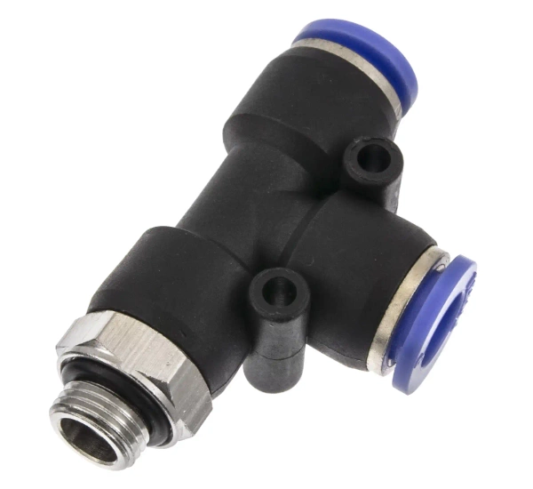 Plug connector 8mm T-piece Hose 1/8"" thread type T