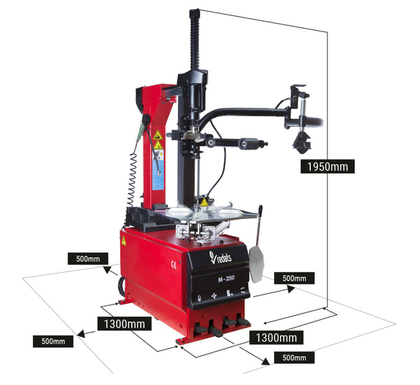 Automatic tyre changer REDATS M-250-3D-2 with helper arm