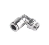 Metal angular plug connector for 8mm hose 1/4"" thread Camozzi