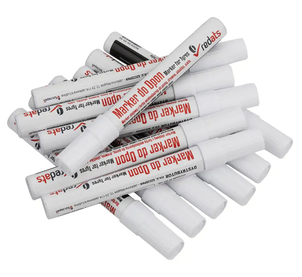 Oil marker for tires REDATS- white - 12 pcs