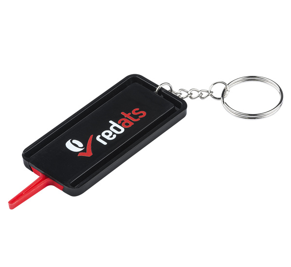 Tire Tread Depth Gauge Keychain – Black