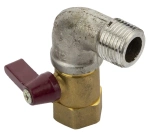 Ball valve with elbow 1/2"" nipple REDATS D200