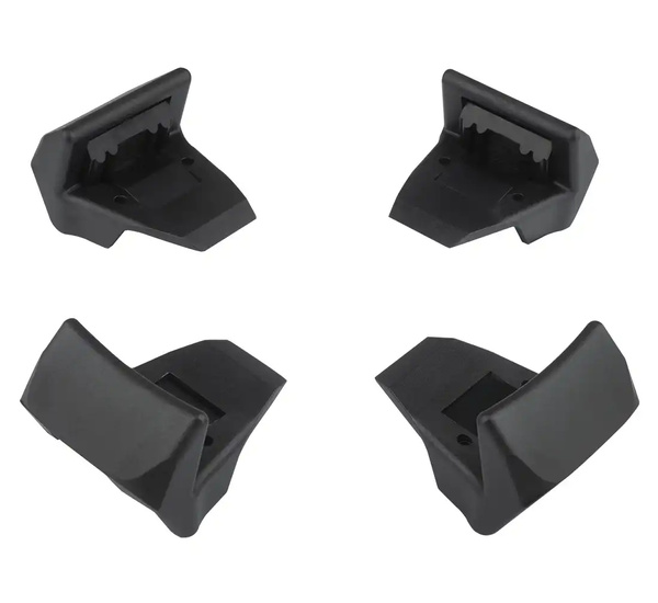 Short aluminum mounting pads with rubber 4pcs for jaws