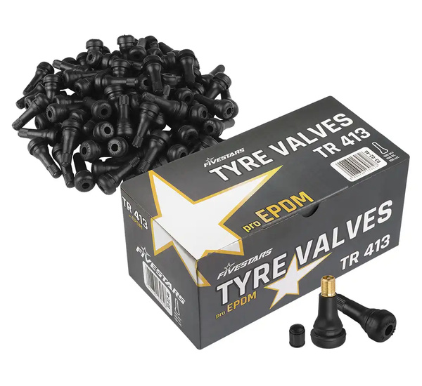 Black valve TR 413 - 100 pcs FS PRO EPDM