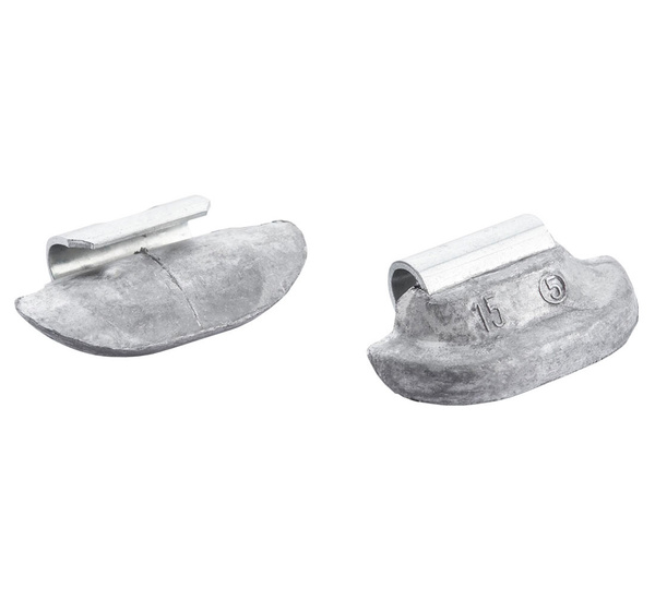 Clip-on lead (Pb) 15g weights for steel wheels Fivestars