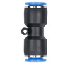 Straight plug connector for hose 10mm pass-through