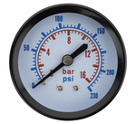 Manometer D40mm 0-16bar - 1/8