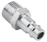 Quick coupler plug male thread - 3/8'