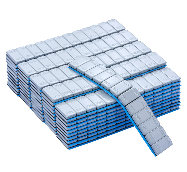 Coated FE Stick-on Weights with Wide Tape SUV 10g - 50 Strips REDATS