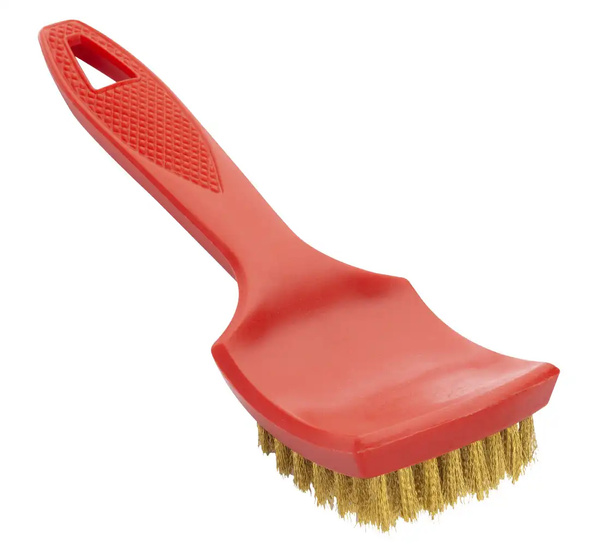 Brass wire brush for rims and tyres