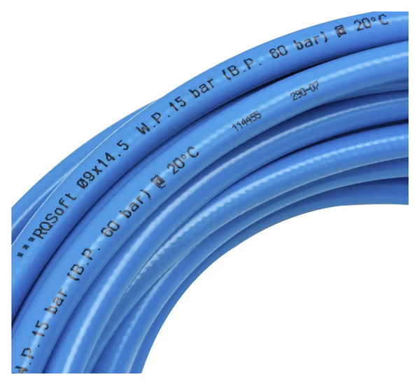 RQSoft Polyurethane Straight Pneumatic Hose  9.0 x 14.5mm - 20m