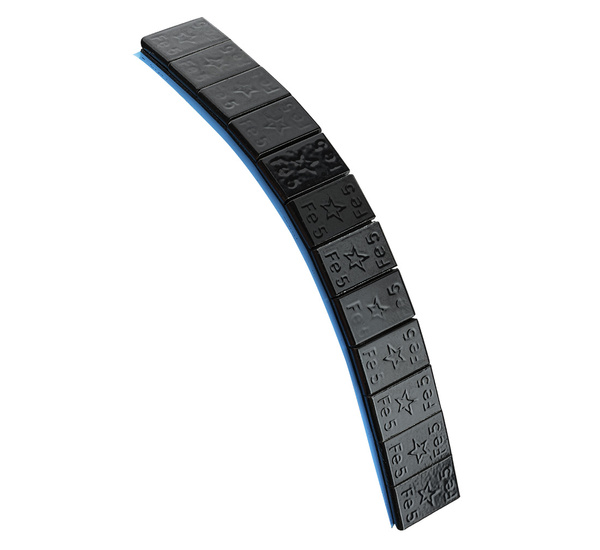 Fivestars adhesive weights - Edgy BLACK - 12x5g - 50 strips