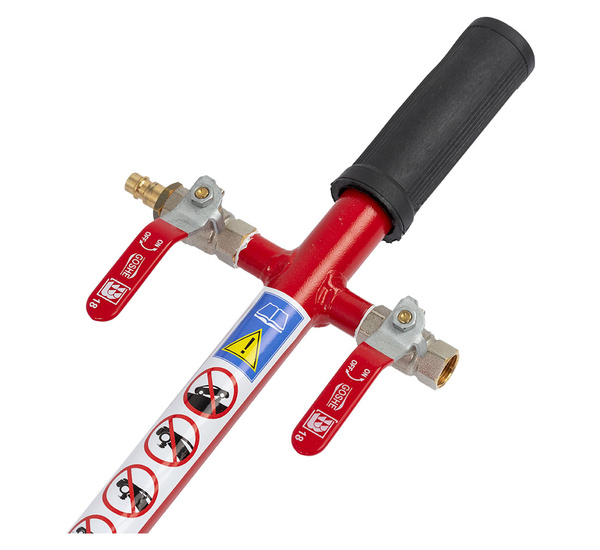 Red Pneumatic air jack - REDATS 4,5T + Overlay 3 cm