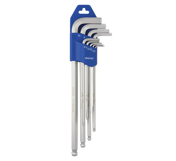 Hex key - BOXO, 9 pcs. 235mm