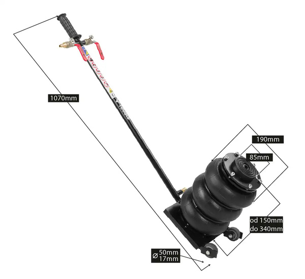 Pneumatic air jack - REDATS 2T