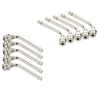 Valve for tubeless truck wheels chrome TR 545D - 10 pieces
