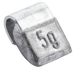 Clip-on lead (Pb) 5g weights for steel wheels Fivestars